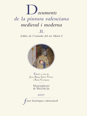 cover image of Documents de la pintura valenciana medieval i moderna II.